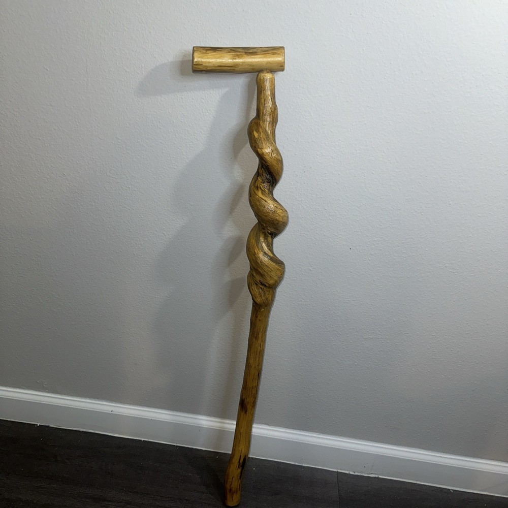 Vine Twisted Wooden Wizard/Walking/Hiking Stick 36 Inches With Handle