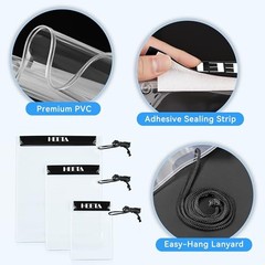 5 Black Waterproof Waterproof Dry Bag Pouch – Clear Cases
