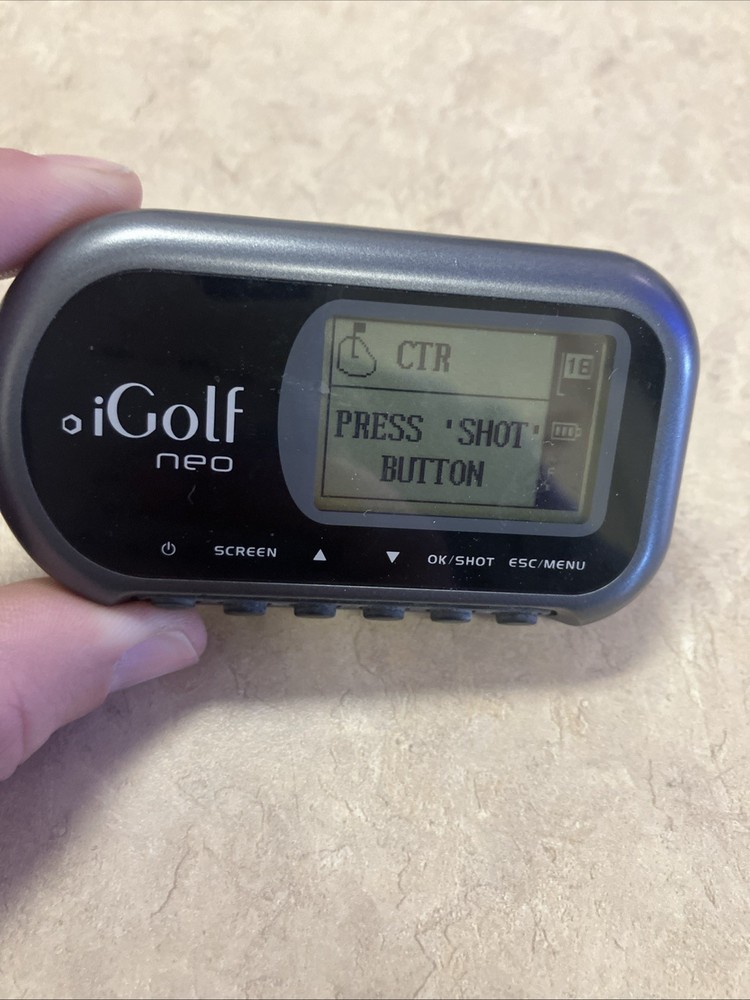 iGolf Neo Handheld GPS Golf Course Files Rangefinder Tracker- IG-850