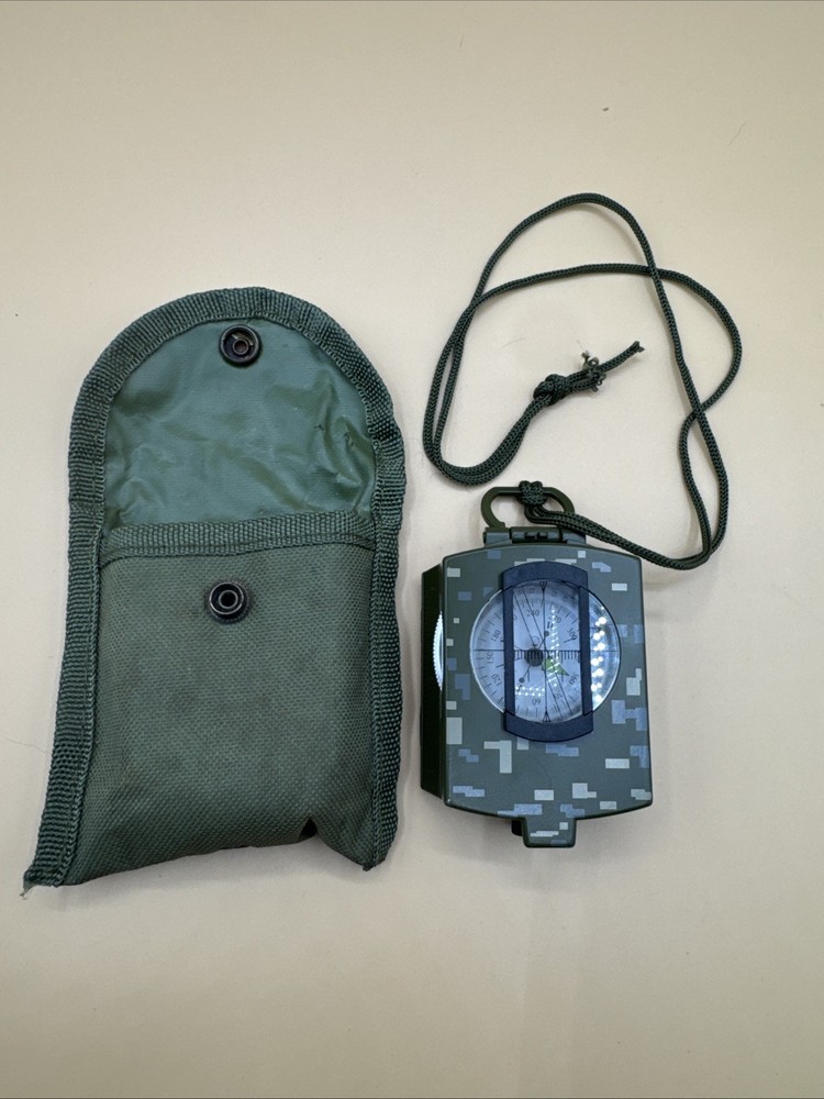 SE Camouflage Military Prismatic Sighting Compass Survivor Series W/Case