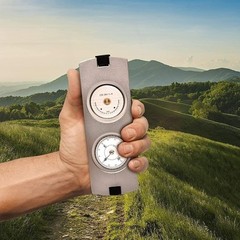 Handheld Clinometer Compass w Case Combo – Satellite Inclinometer Surveying Tool