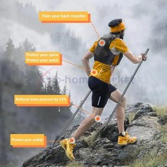 Multi Trekking Poles, Detachable Hiking Trekking Poles With 5-Section Tool