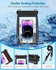 Large Capacity Waterproof Phone Pouch, Floating Dry Bag for iPhone 17 16 13 12