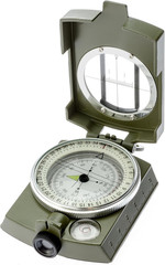 Military Lensatic and Prismatic Sighting Survival Emergency Compass with Pouch –