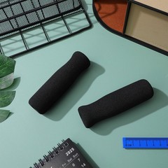 2Pcs Cart Handle Wraps Black Nbr Non Slip Soft Cushion Covers for Walker Handles