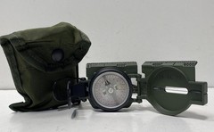 Cammenga Model 3H Military Lensatic Compass USGI Tritium OD Green With Pouch