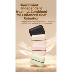 Split Type Charging Magnetic Hand Warmer 3000mAh Double Side Warm for Outdoors