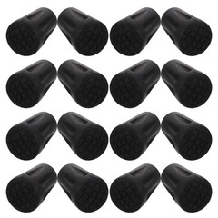 20Pcs Durable Rubber Trekking Pole Tips Black Non Skid Hiking Stick End Caps