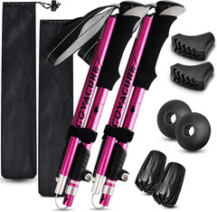 Hiking Poles Collapsible Trekking Poles – Aluminum Alloy 7075 Walking Sticks for