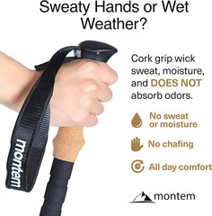 Carbon Fiber Trekking Poles – Ultralight 3K Hiking Poles, Collapsible & Adjustab
