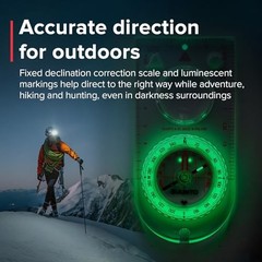 A-30 Compass: Compact, hiking compass with USGS UTM Northern Hemisphere
