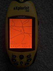 Magellan eXplorist 200 Handheld GPS Receiver Yellow Working Powers On Hiking