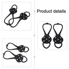 Lightweight 5Tooth Ice Cleats for Secure Walking on Icy and Snowy Surfaces