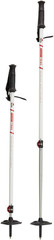 Dynalock Trail 2-Section Alumunium Backcountry Poles, White, 80-140Cm