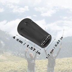 8 Pcs Rubber Trekking Pole Tips Replacement Protectors, 11mm Hole Diameter