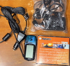 Garmin eTrex Legend Waterproof Hiking GPS Blue Black with MapSource TOPO