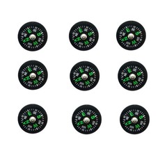 1-20mm 12pcs Mini Pocket Oil Filled Compass For Hiking Camping Outdoor