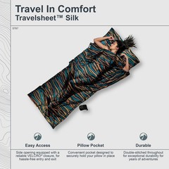 COCOON – Premium – TravelSheet -Silk – African Night – Regular