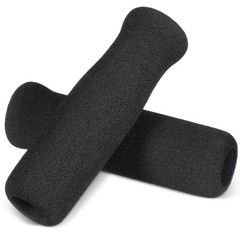 2Pcs Black Crutch Pads Soft Nbr Handle Covers Non Slip Grip for Comfortable Use