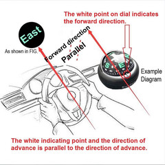 Automotive Compass Ball for Car or Boat