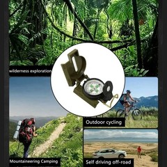 New Lensatic Compass Military Camping Hiking Army Style Survival Marching