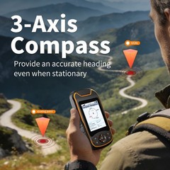Handheld GPS for Hiking Rugged Handheld GPS Navigator with USA Topo Map
