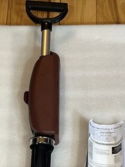 STEP2GOLD Ta-Da Chair Series 2, Portable Trekking Hiking Pole Brown 34.2” New