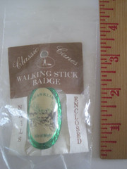 Walking Stick Badge Souvenir Classic Canes Shanklin Isle Of Wight NOS In Package