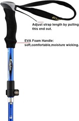Ultralight Collapsible Trekking Pole Adjustable Hiking Walking Stick