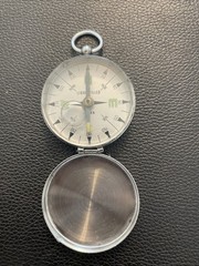 Vintage 1960’s Glass and Metal Japanese Magnetic Hand Compass