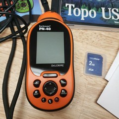 DeLorme Earthmate PN-40 GPS Handheld Orange Complete New Open Box