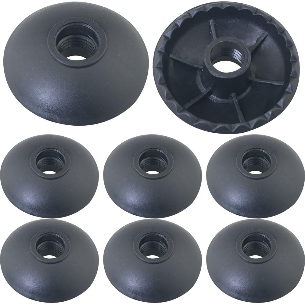 8 PCS Black Round Hiking Cane Basket Replacement Accessory Plastic Portable