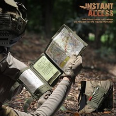 Map Case Tactical Arm Sleeve QB Wristband Map Pouch Tactical Ranger Green