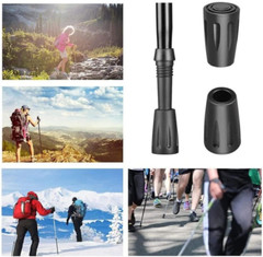 10 Pack Trekking Pole Tips, Hiking Sticks Tips Protectors Fits Most Common Tr…