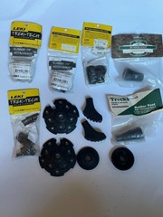 Cascade Mountain Tech Hiking Trekking Poles + Leki Tek-Tech Accessories Lot