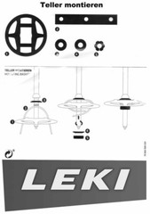 LEKI Offside Tournament Plate with Thread for Lekispitzen – Ø 115 MM – 1 Pair