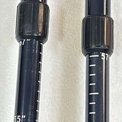 Pair Of Alpine Design Trekking Walking Hiking Poles Black Backpacking Adjustable