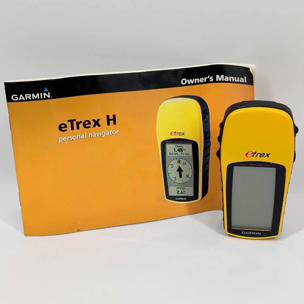 Garmin eTrex H High Sensitivity Handheld GPS Personal Navigator with Manual