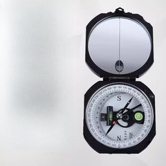 Waterproof Etched Compass Measuring Altitude/altitude Difference Grade Angles