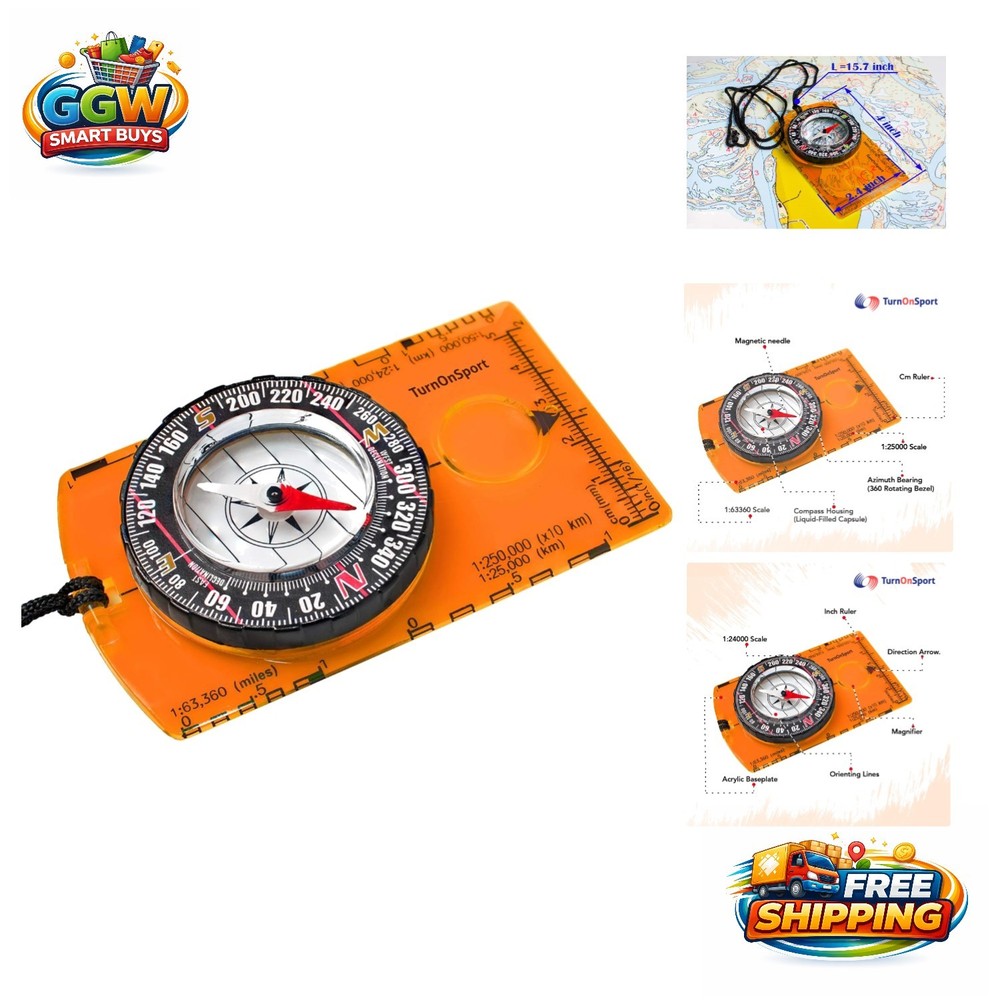 Advanced Scout Compass for Precision Navigation – Perfect Survival Gift for Kids