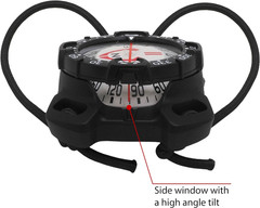 Glow in the Dark Waterproof Bungee Mount Compass for Diving & Kayaking