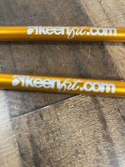 Keenfit 2-Piece Fitness Walking Poles -Orange -Feet Tips Adjustable