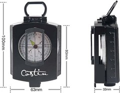 Multifunctional Metal Compass with Bubble Level – Perfect for Outdoor Navigation
