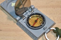 ESCHENBACH CAMPING D.B.G.M D.R.P MARCHING COMPASS VINTAGE MIRROR COMPASS / L3