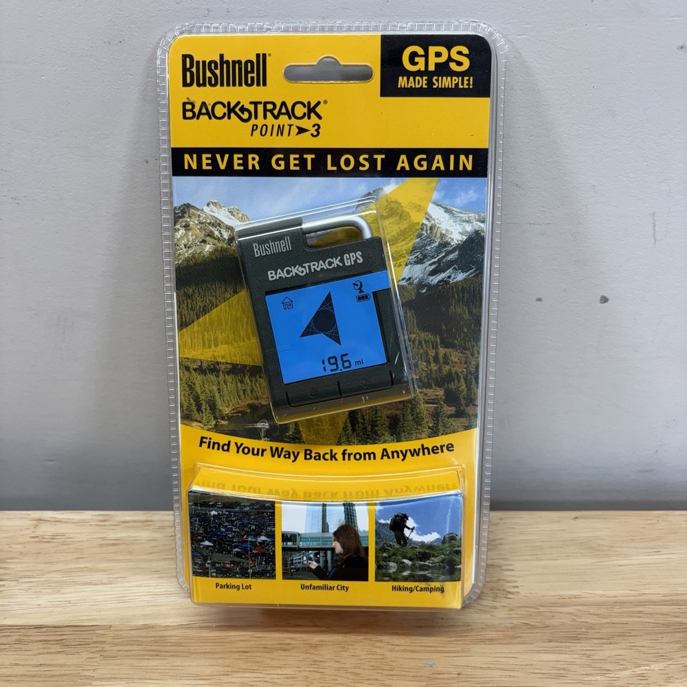Bushnell PORTABLE 2.25″ x 3″ Backtrack Point-3 Handheld GPS MODEL 360100 NEW