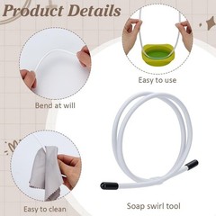 Soap Swirl Tool with Adjustable Hook for Cold Process and Handmade Soap