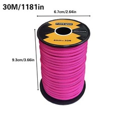 7 Core 4mm Rope 30m for Camping Equipment Tarp Anchoring and DIY Tasks