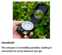 Military Lensatic Compass for Hiking Survival Camping Hunting Gifts Army…