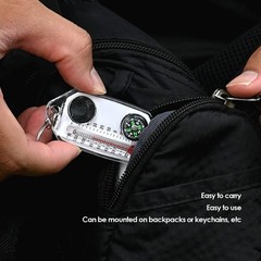 10PCS Portable Compass And Thermometer For Outdoor Adventures Easy To Use