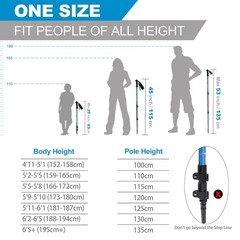 G2 Go2Gether G2 Trekking Hiking Poles Telescopic/Aluminum Alloy/Comfort